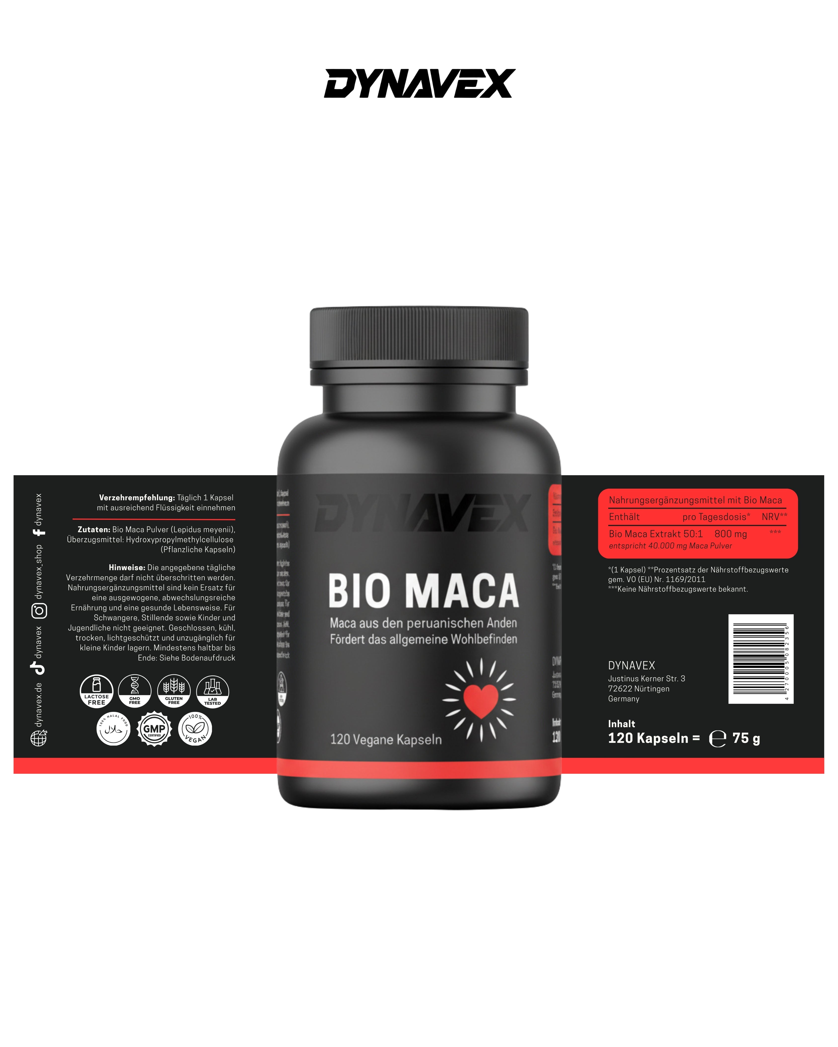 BIO MACA, 120 Vegane Kapseln