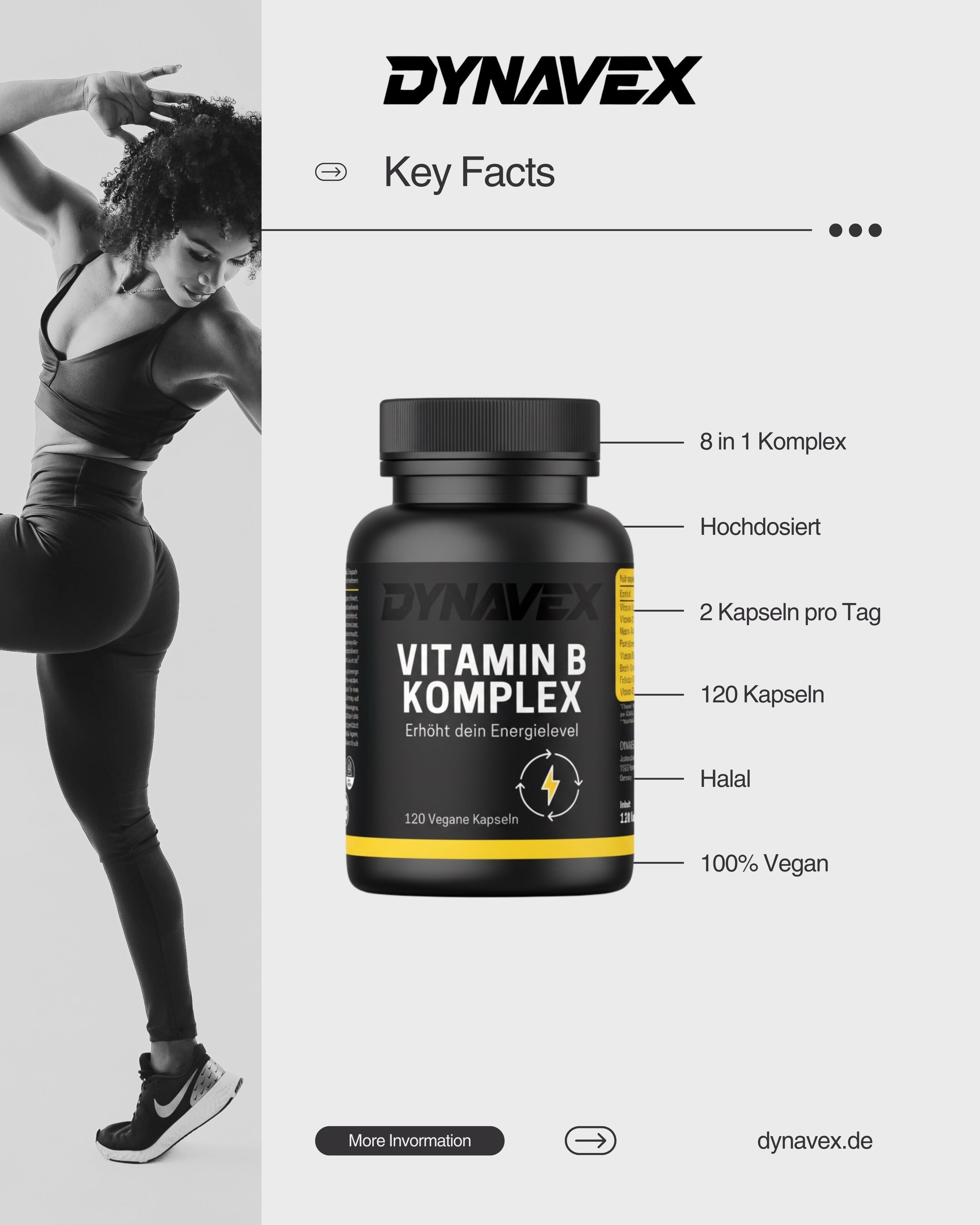 VITAMIN B KOMPLEX, 120 Vegane Kapseln