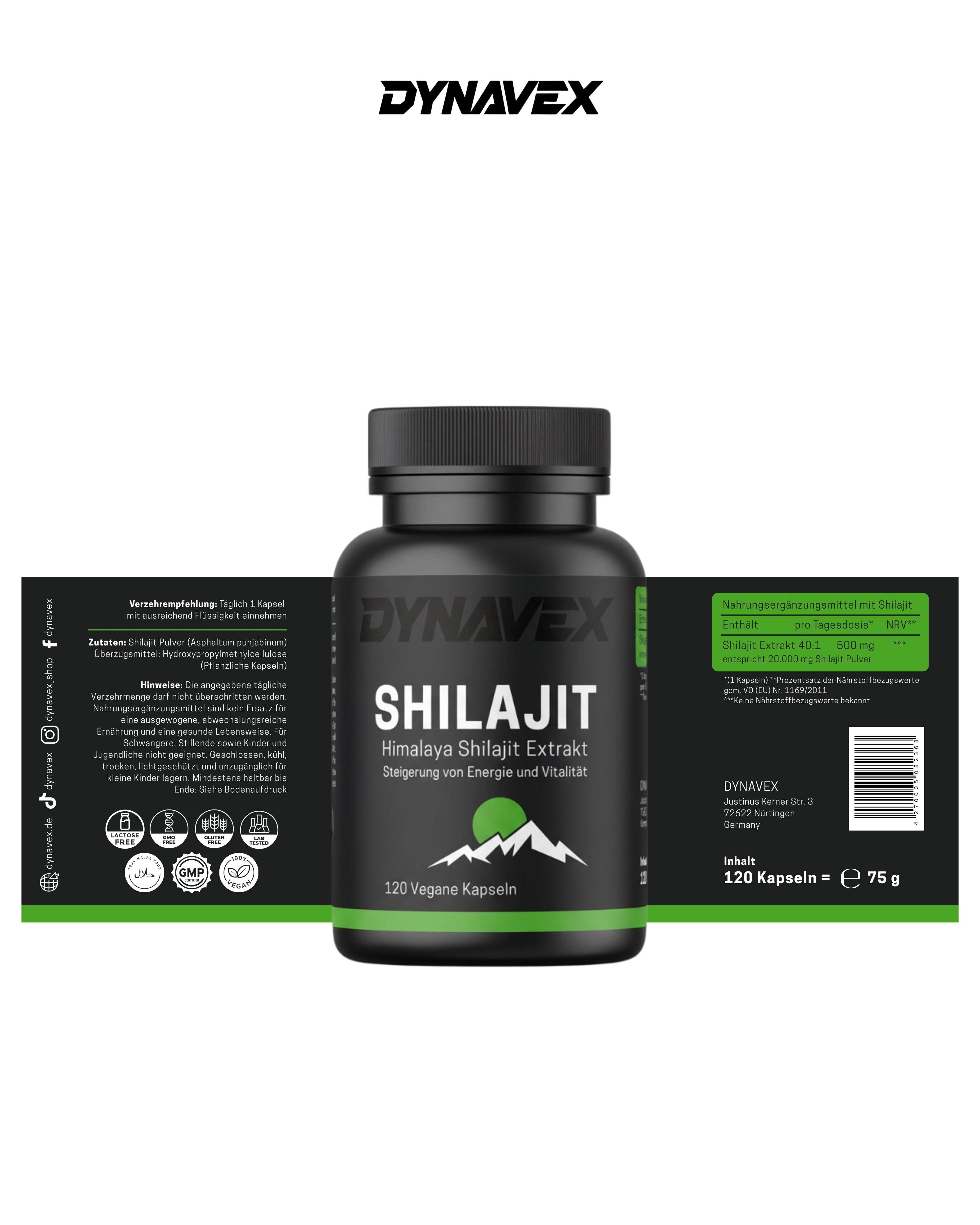 SHILAJIT, 120 Vegane Kapseln